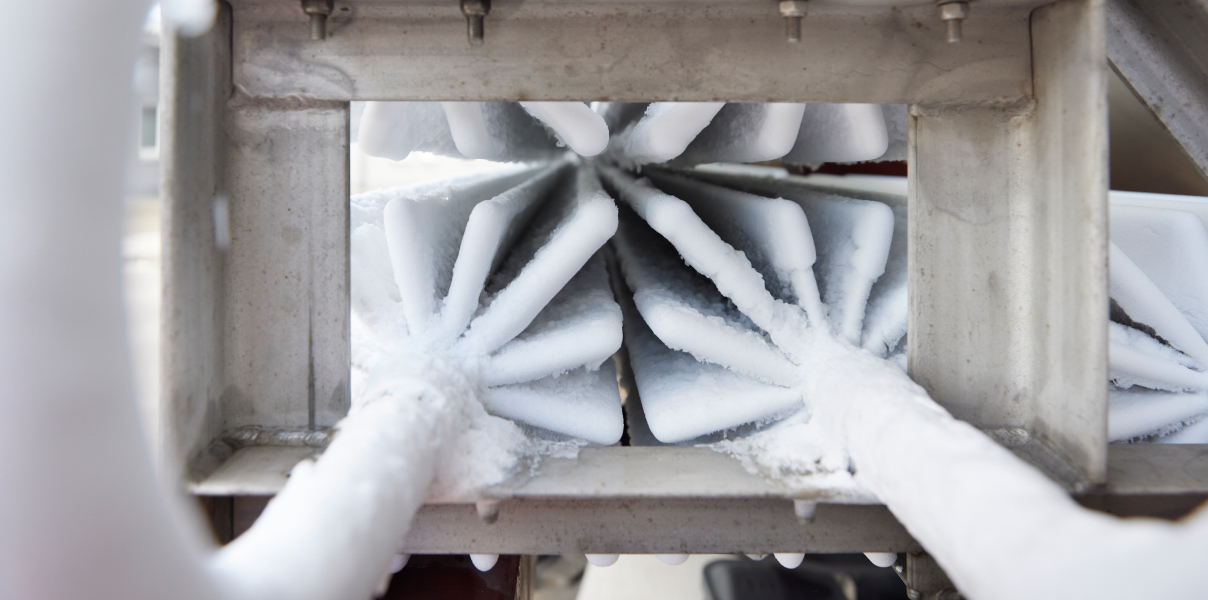 Frozen metal